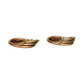 GOLD DEAL | 9ct (9K) Y/W/R Gold Loop 3 Tone Hoop Earrings