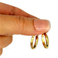 GOLD DEAL | 9ct (9K) Gold Slim Orbit Hoop Earrings 17.8mm
