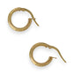 GOLD DEAL | 9ct (9K) Y/W Gold Estate Round Hoop Earrings