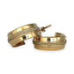 GOLD DEAL | 9ct (9K) Y/W Gold Estate Round Hoop Earrings
