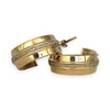 GOLD DEAL | 9ct (9K) Y/W Gold Estate Round Hoop Earrings