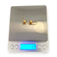 9ct Gold 8mm Ball Drop Earrings. R # 701