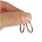 GOLD DEAL | 9K Gold Cushion Rounds Hoop Earrings