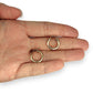 GOLD DEAL | 9K Gold Halo Hoop Earrings