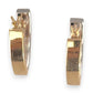 GOLD DEAL | 9ct Yellow & White Gold V Shape Hoop Earrings