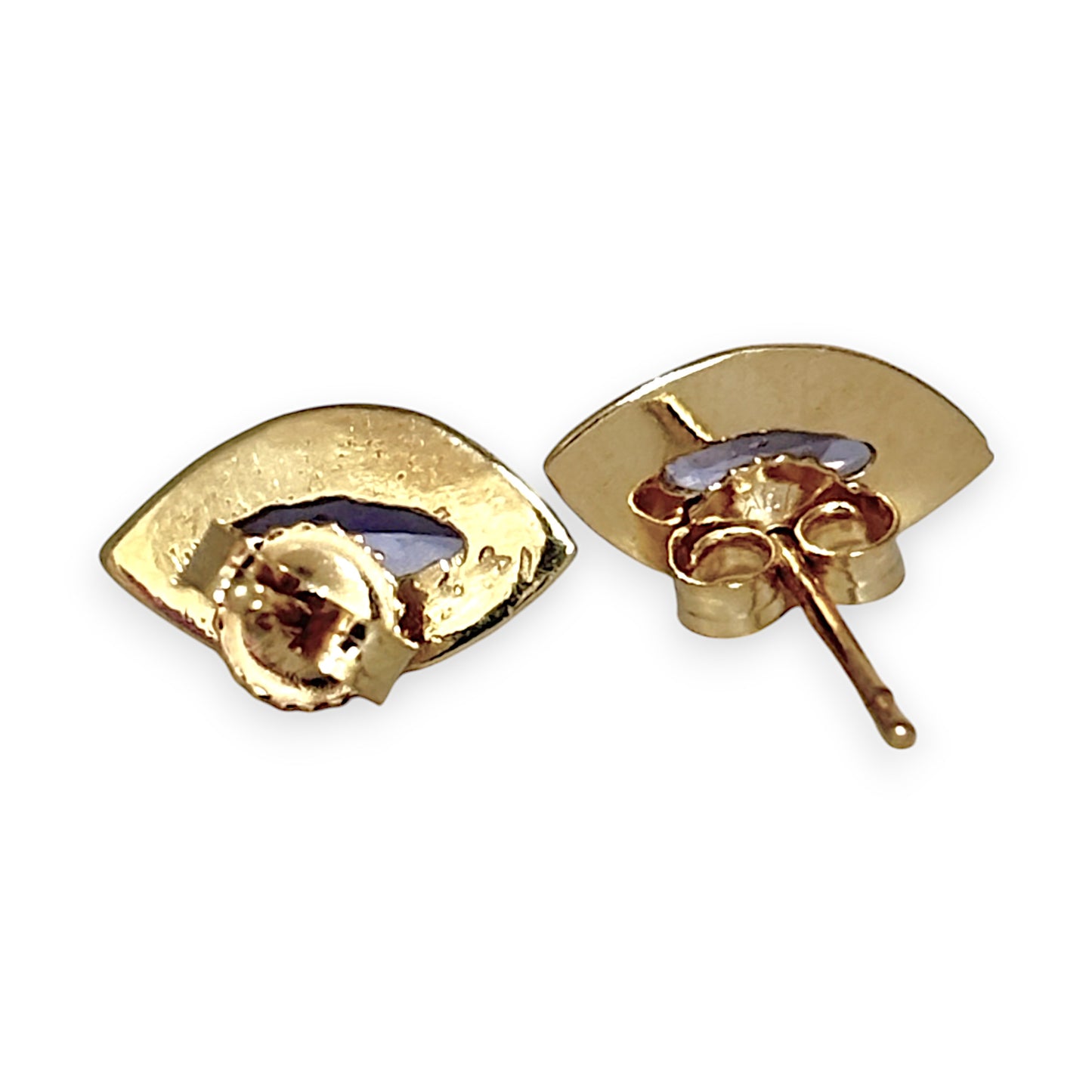 GOLD DEAL | 14ct (14K) Gold Coral Stud Earrings