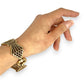 GOLD DEAL | FLASH SALE 9ct Gold Bar Gate Bracelet 51.63g Valuation $9,550