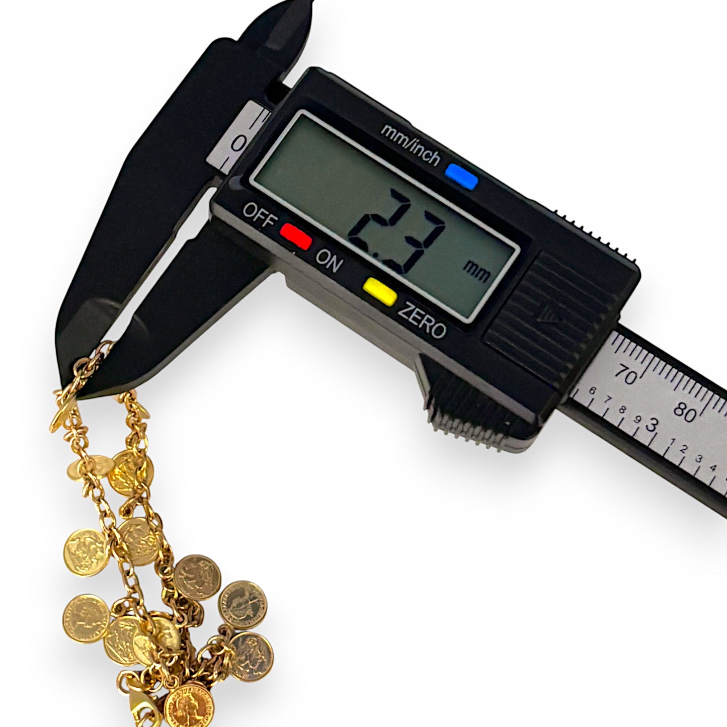 GOLD DEAL | 9ct Gold Cable Bracelet with 17 Queen Elizabeth Coins Valuation $2,990
