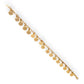 GOLD DEAL | 9ct Gold Cable Bracelet with 17 Queen Elizabeth Coins Valuation $2,990