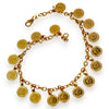 9ct Gold Cable Bracelet with 17 Queen Elizabeth Coins. R # 720