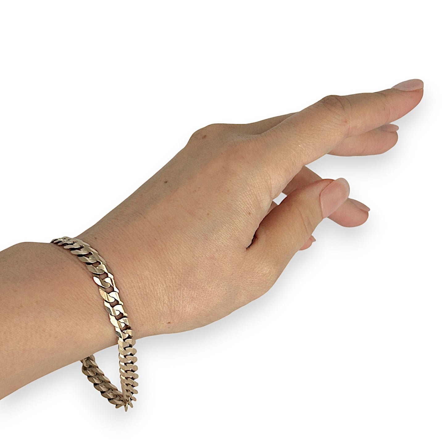 GOLD DEAL | 9ct (9K) Gold Urban Edge Round Curb Bracelet Length 22cm