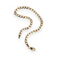 GOLD DEAL | 9ct (9K) Gold Radiant Flat Curb Bracelet. Length 21.5cm