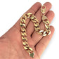GOLD DEAL | NZ 9ct (9K) Gold Masculine 10.9mm Curb Link Refurbished 45.41g Bracelet 21cm