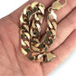 GOLD DEAL | NZ 9ct (9K) Gold Masculine 10.9mm Curb Link Refurbished 45.41g Bracelet 21cm