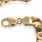 GOLD DEAL | NZ 9ct (9K) Gold Masculine 10.9mm Curb Link Refurbished 45.41g Bracelet 21cm