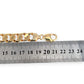 GOLD DEAL | NZ 9ct (9K) Gold Masculine 10.9mm Curb Link Refurbished 45.41g Bracelet 21cm