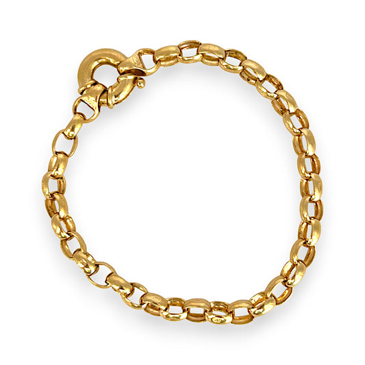 GOLD DEAL | 9K Gold Timeless Classic Belcher Bracelet Length 19cm Valuation $2,600