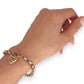 GOLD DEAL | 9ct Gold Refurbished Belcher 20cm Bracelet Heart Padlock