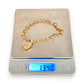 GOLD DEAL | 9ct Gold Refurbished Belcher 20cm Bracelet Heart Padlock