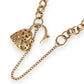 GOLD DEAL | 9ct Gold Refurbished Belcher 20cm Bracelet Heart Padlock