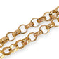 GOLD DEAL | 9ct Gold Refurbished Belcher 20cm Bracelet Heart Padlock
