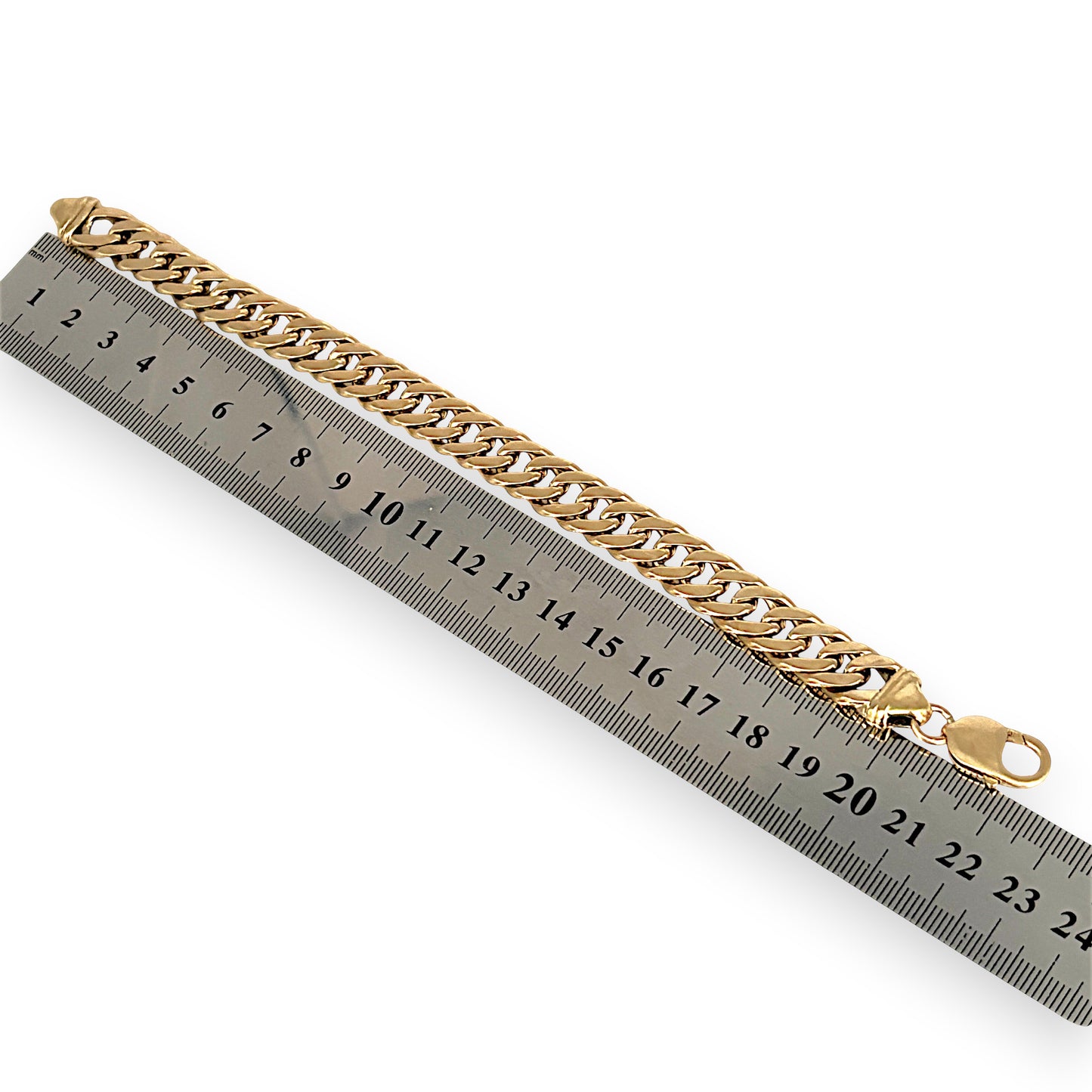 GOLD DEAL | 9ct (9K) Gold Commanding Curb Link Refurbished Bracelet Valuation $12,550