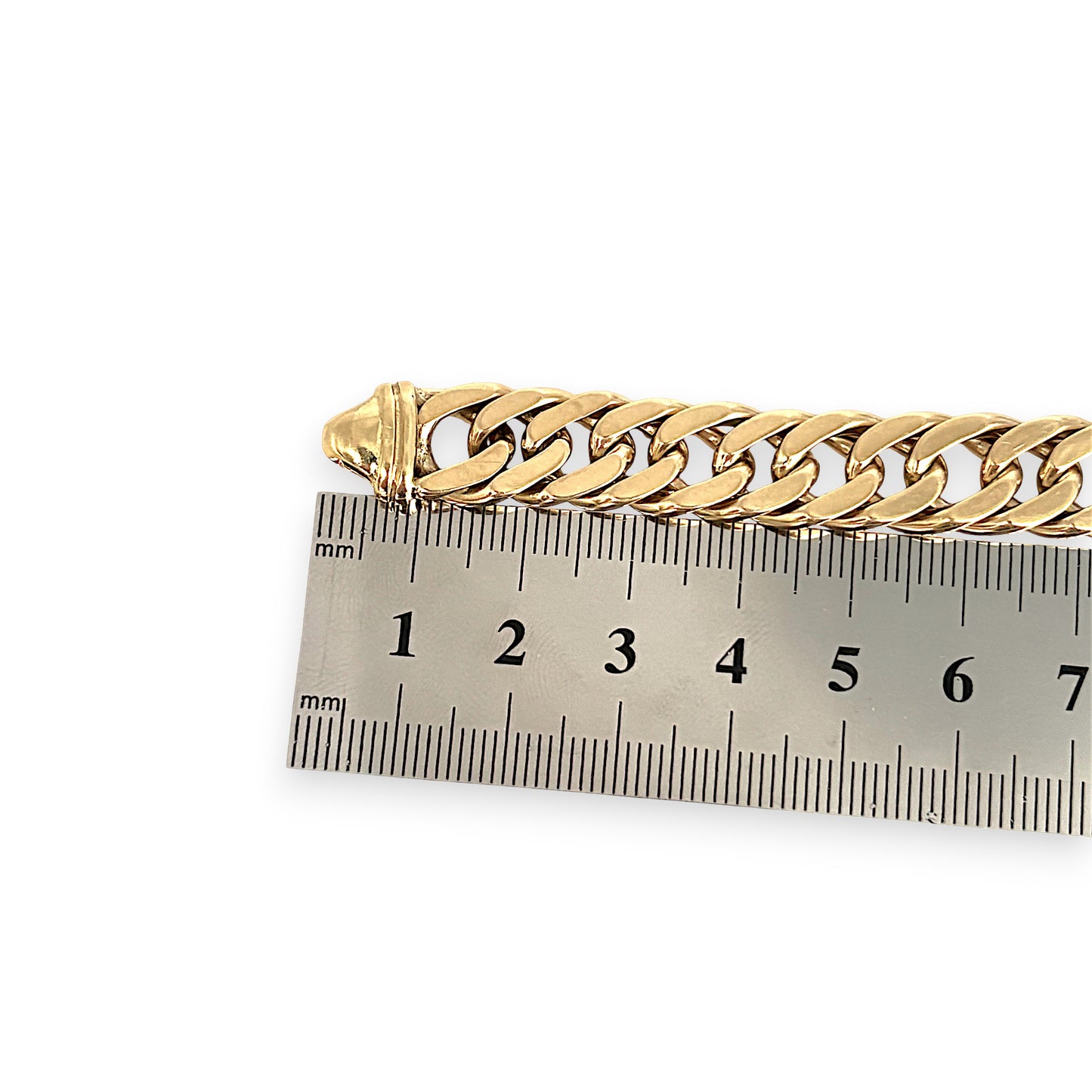 GOLD DEAL | 9ct (9K) Gold Commanding Curb Link Refurbished Bracelet Valuation $12,550