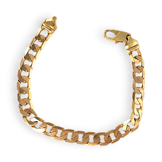 GOLD DEAL | 9ct (9K) Gold Rugged Luxury Curb Link Bracelet 20cm