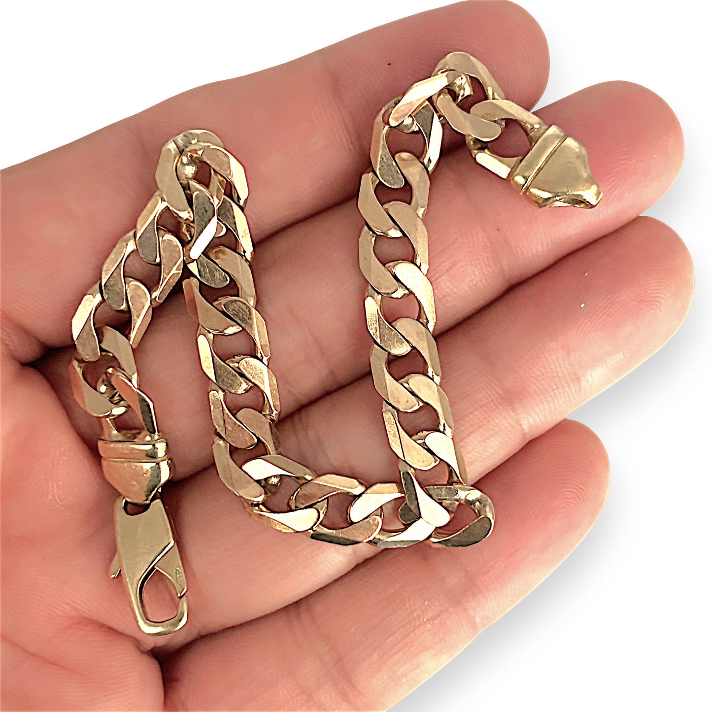 GOLD DEAL | 9ct (9K) Gold Rugged Luxury Curb Link Bracelet 20cm