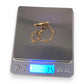 9ct Gold Figaro Bracelet Length 19cm with Fob. R # 737