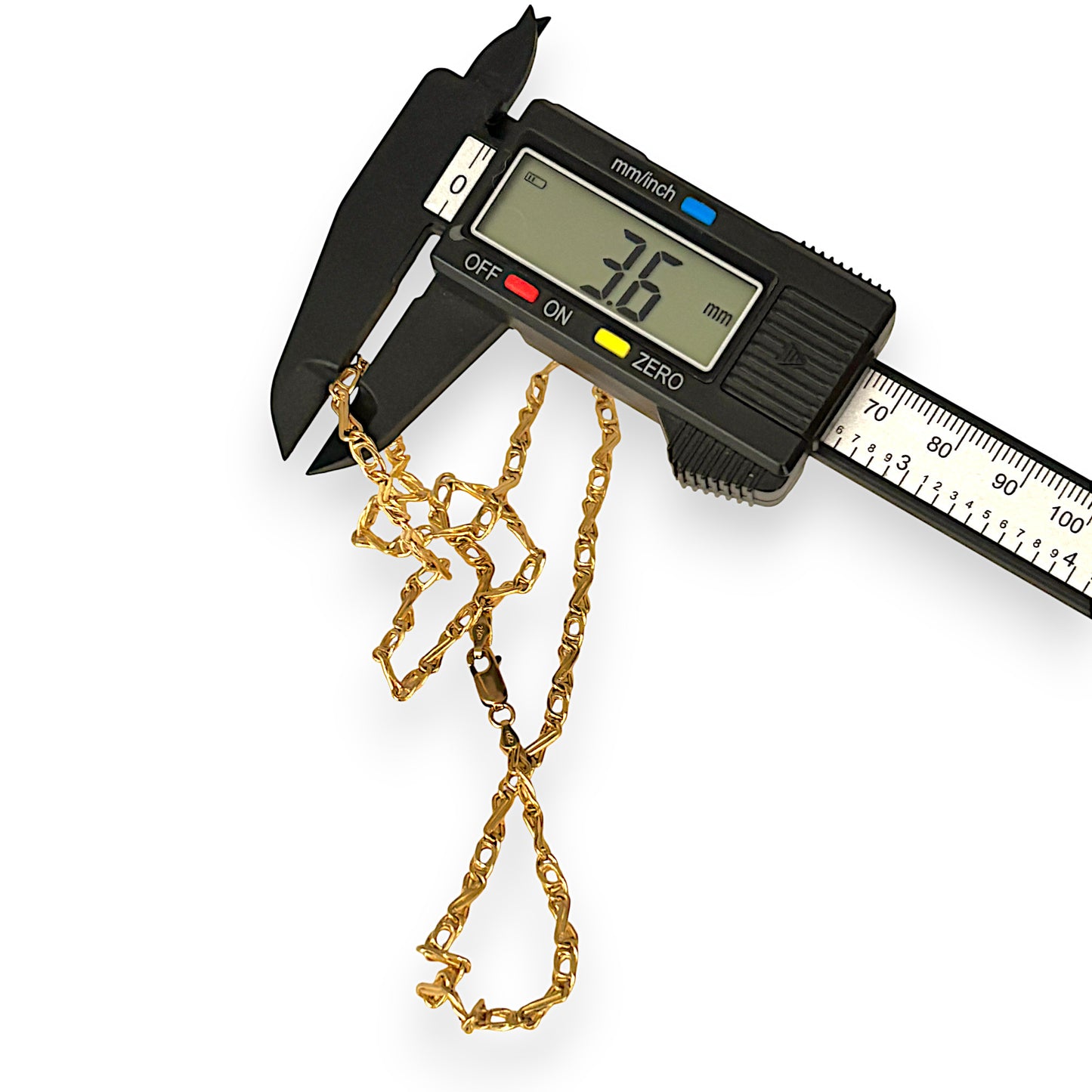 GOLD DEAL | 18ct (18K) Gold 50cm Infinity Twist Link Chain
