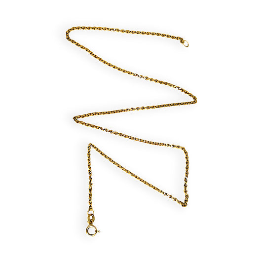 GOLD DEAL | FLASH SALE 18ct (18K) Gold 40cm Striking Chopin Chain