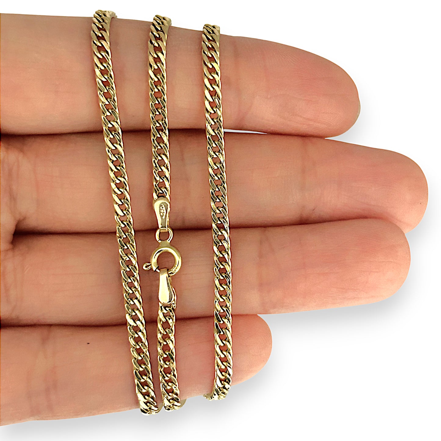 GOLD DEAL | 18ct (18K) Gold 51cm Golden Embrace Soft-Touch Cuban Chain