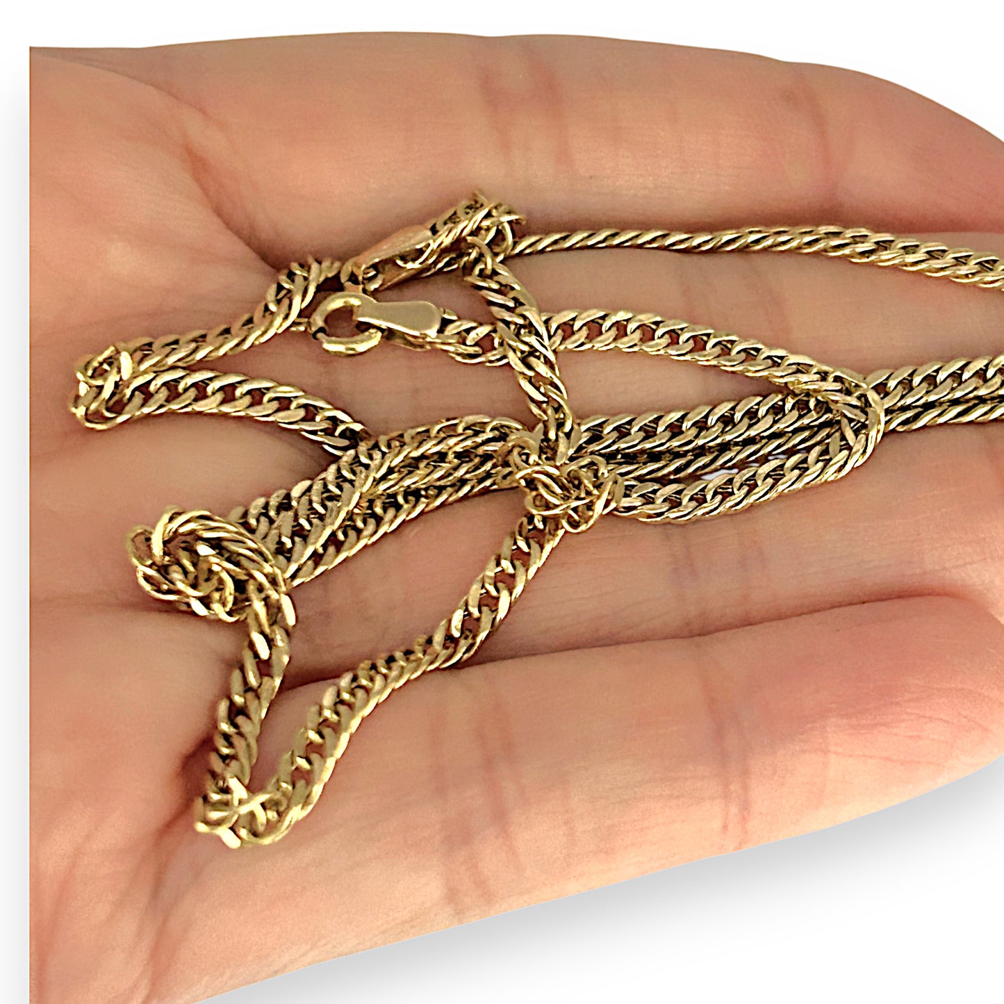 GOLD DEAL | 18ct (18K) Gold 51cm Golden Embrace Soft-Touch Cuban Chain