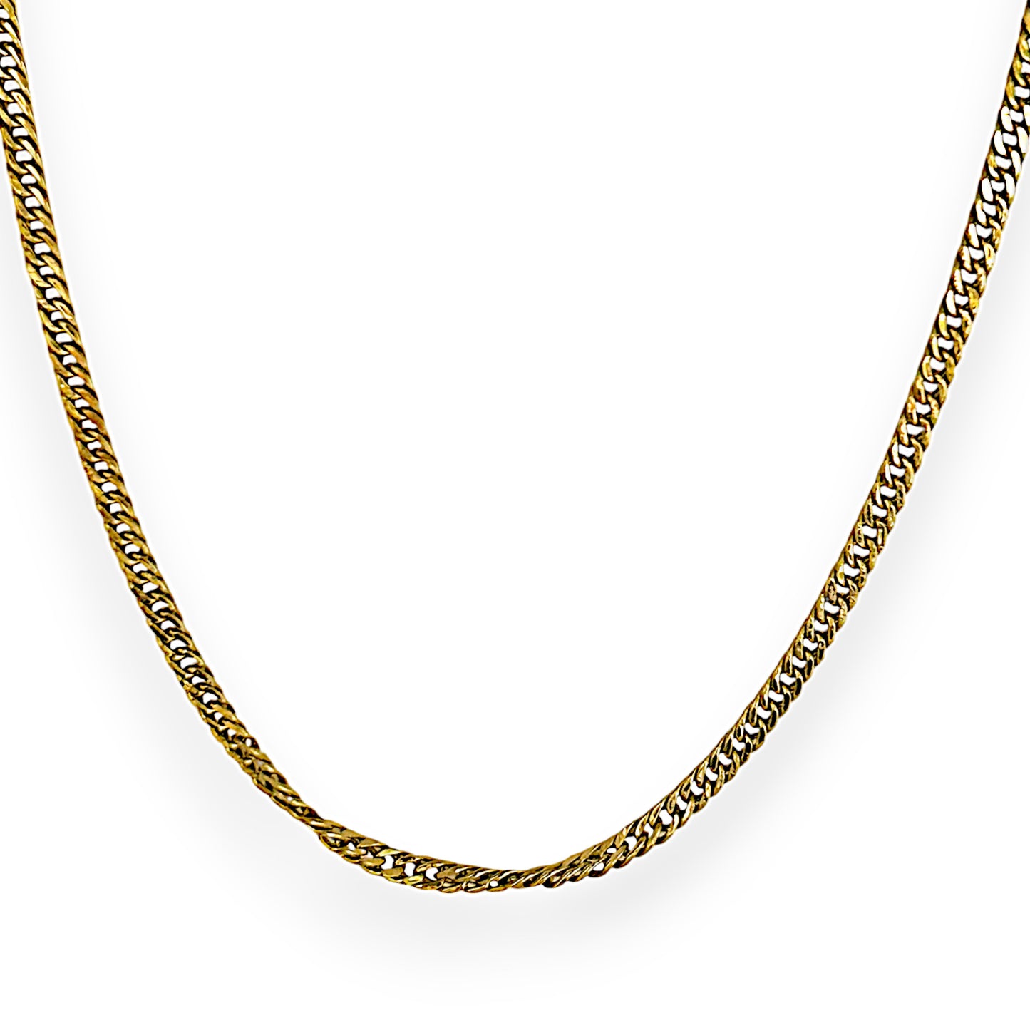 GOLD DEAL | 18ct (18K) Gold 51cm Golden Embrace Soft-Touch Cuban Chain