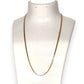 9ct Gold Flat Curb Link Light Weight Solid Chain Length 40cm. R # 754