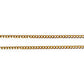 9ct Gold Flat Curb Link Light Weight Solid Chain Length 40cm. R # 754