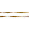 9ct Gold Flat Curb Link Light Weight Solid Chain Length 40cm. R # 754