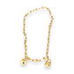 GOLD DEAL | 18ct (18K) Gold U-shaped Bead Links Single Wrap Necklace