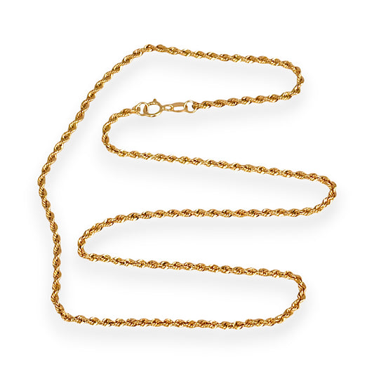 GOLD DEAL | 18K Gold As New 42cm Auric Rope Chain
