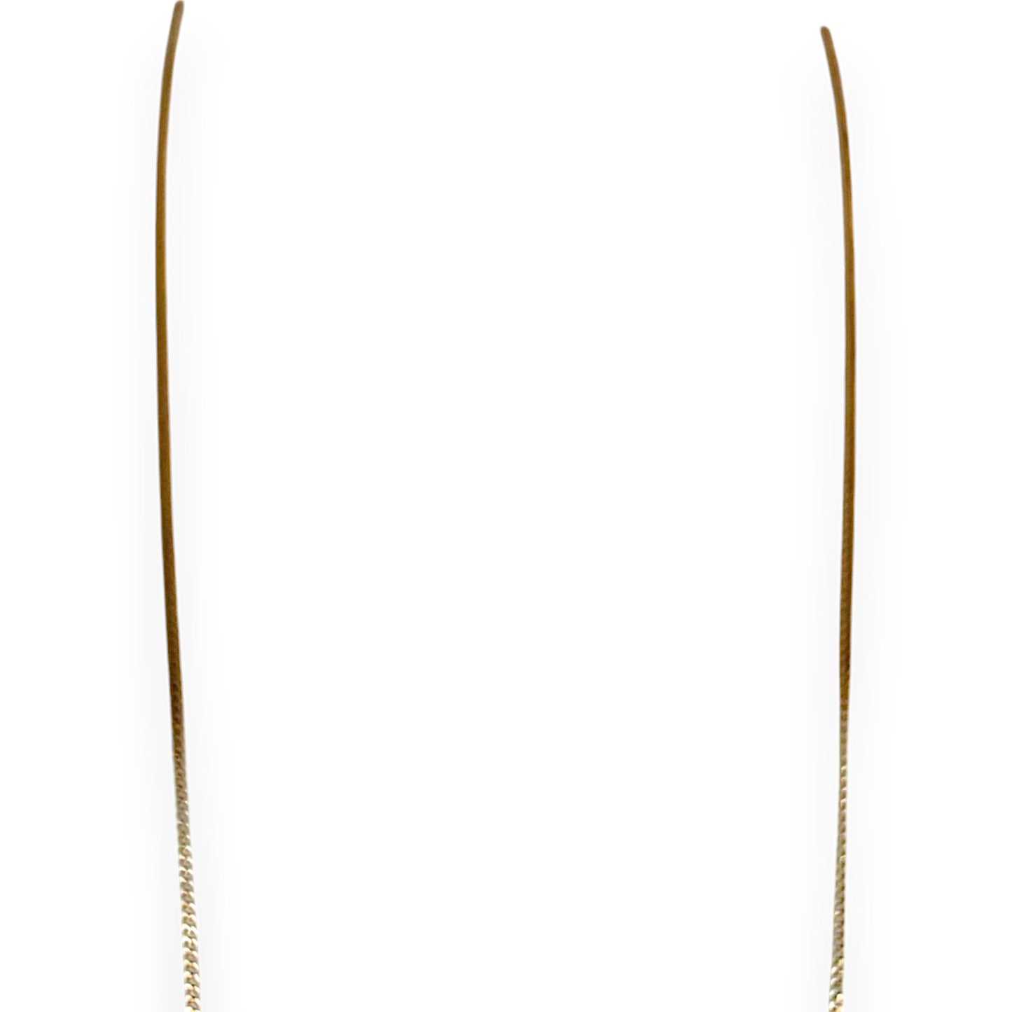 9ct Gold Curb Link Light Weight Solid Chain Length 48cm. R # 773