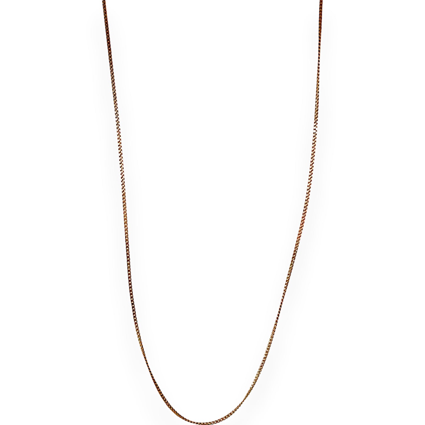 9ct Gold Curb Link Light Weight Solid Chain Length 48cm. R # 773