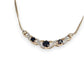 GOLD DEAL | FLASH SALE 9ct Gold Sapphire & Diamond Necklace Length 42cm