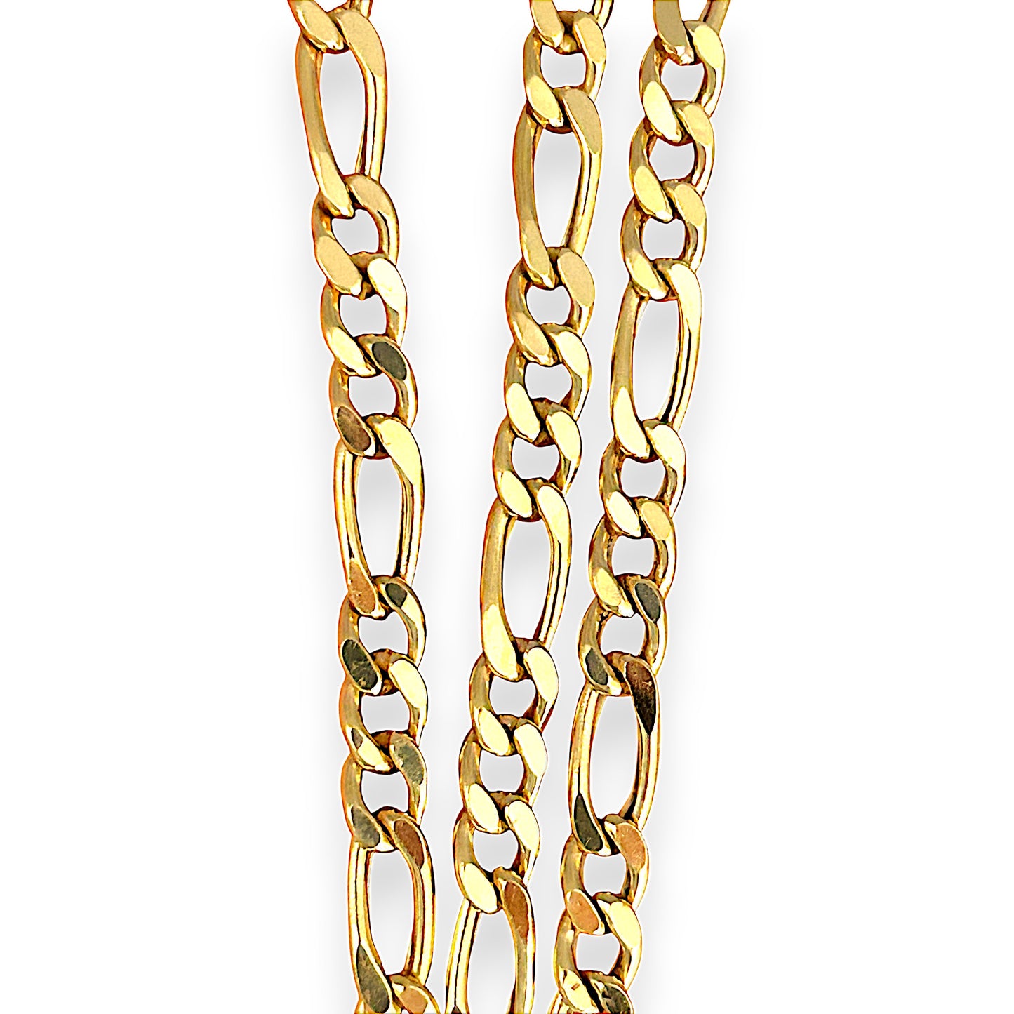 GOLD DEAL | 18ct (18K) Gold 54cm Silken Touch Figaro Chain Refurbished