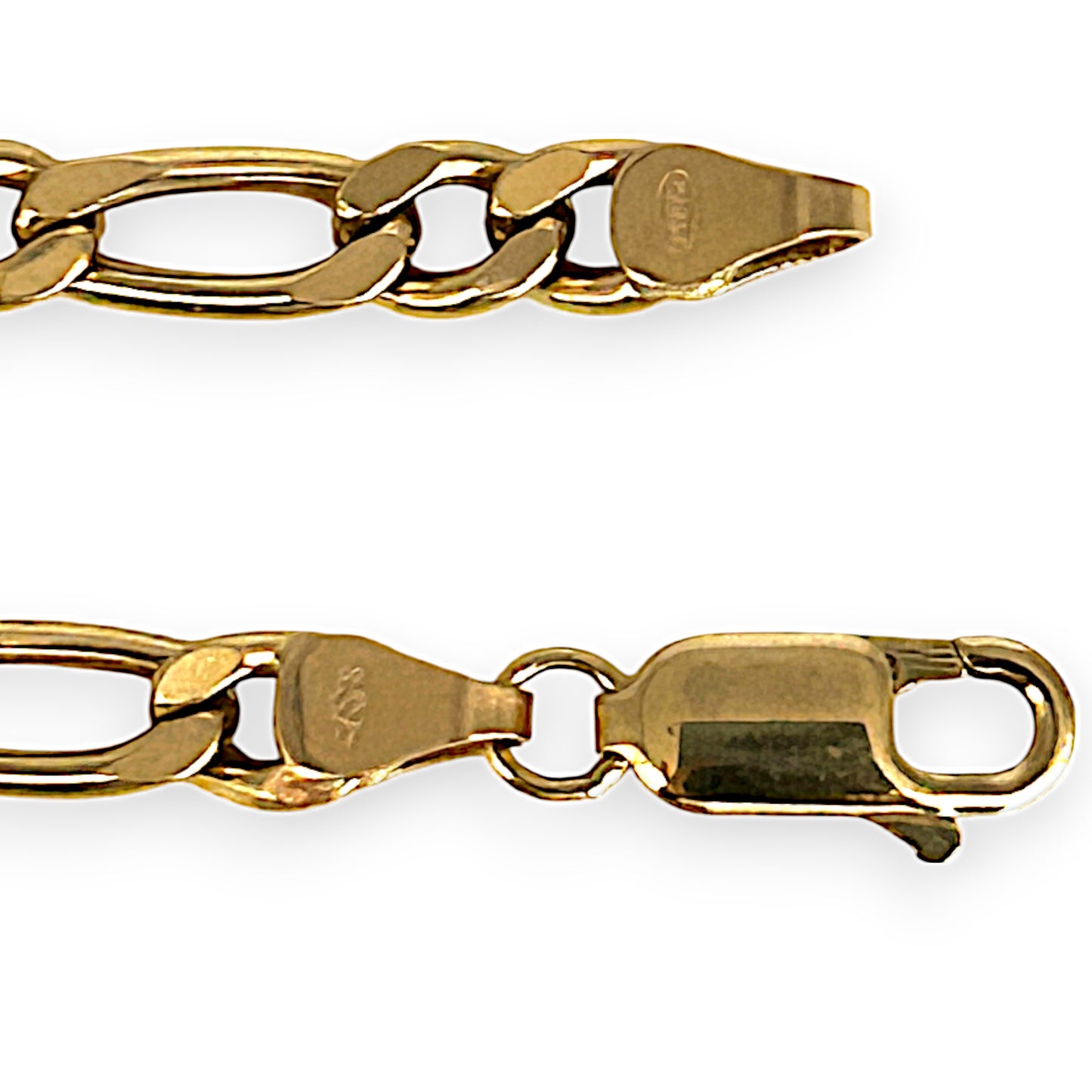 GOLD DEAL | 18ct (18K) Gold 54cm Silken Touch Figaro Chain Refurbished