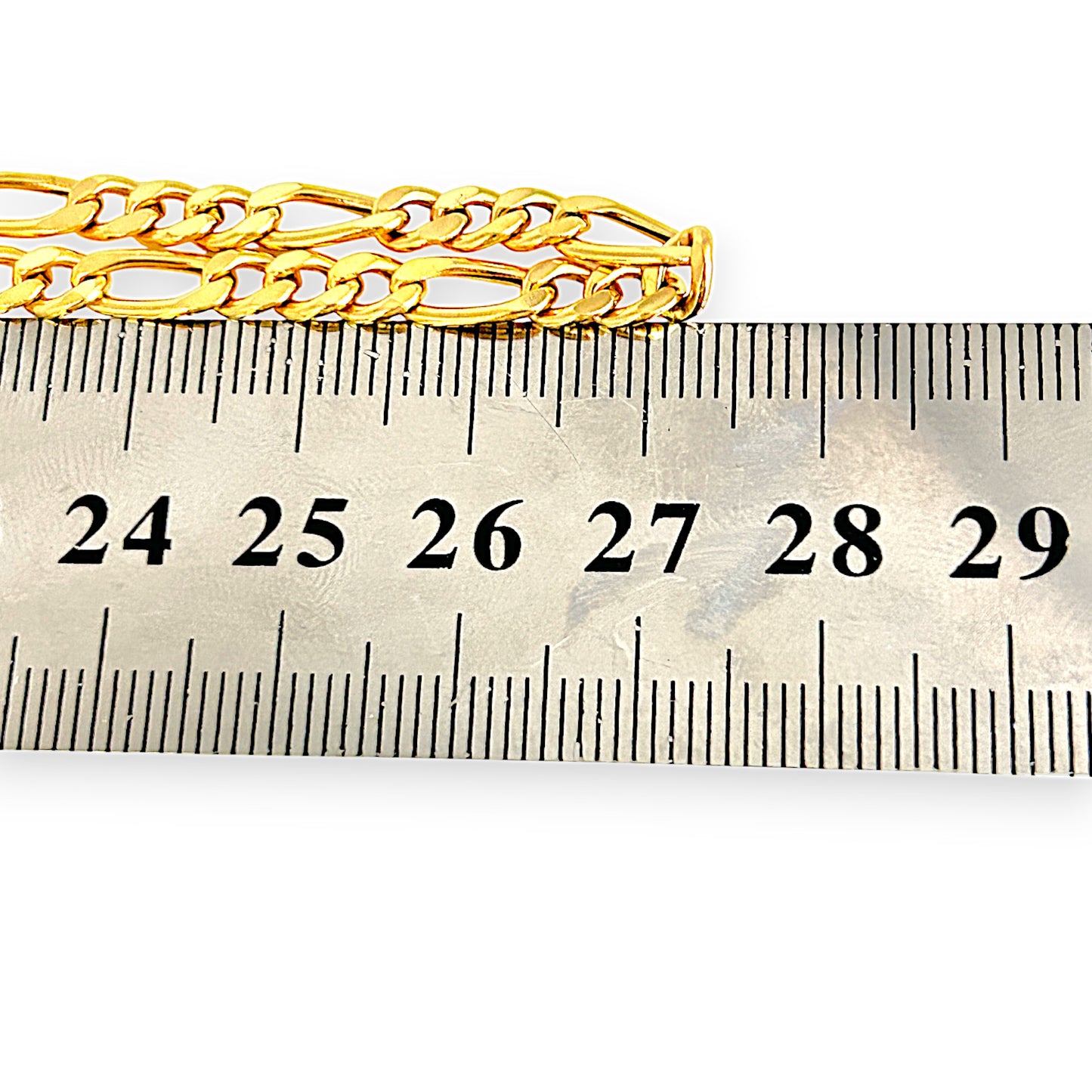 GOLD DEAL | 18ct (18K) Gold 54cm Silken Touch Figaro Chain Refurbished
