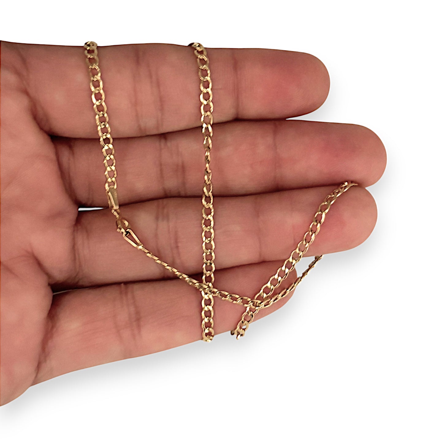 GOLD DEAL | 18K Gold As New 45cm Linea Cable Link Chain
