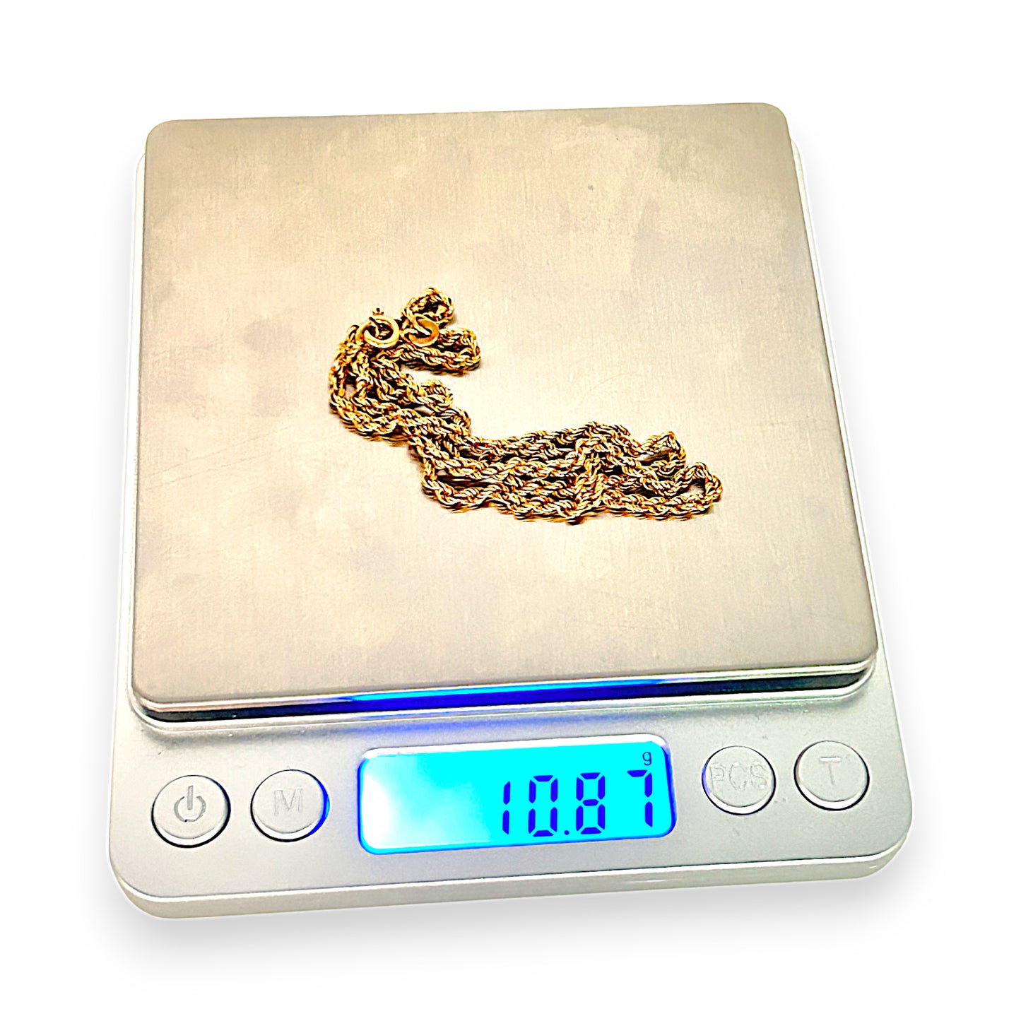 GOLD DEAL | 18ct (18K) Gold Refurbished 42cm Classic Souled Twisted Rope Chain
