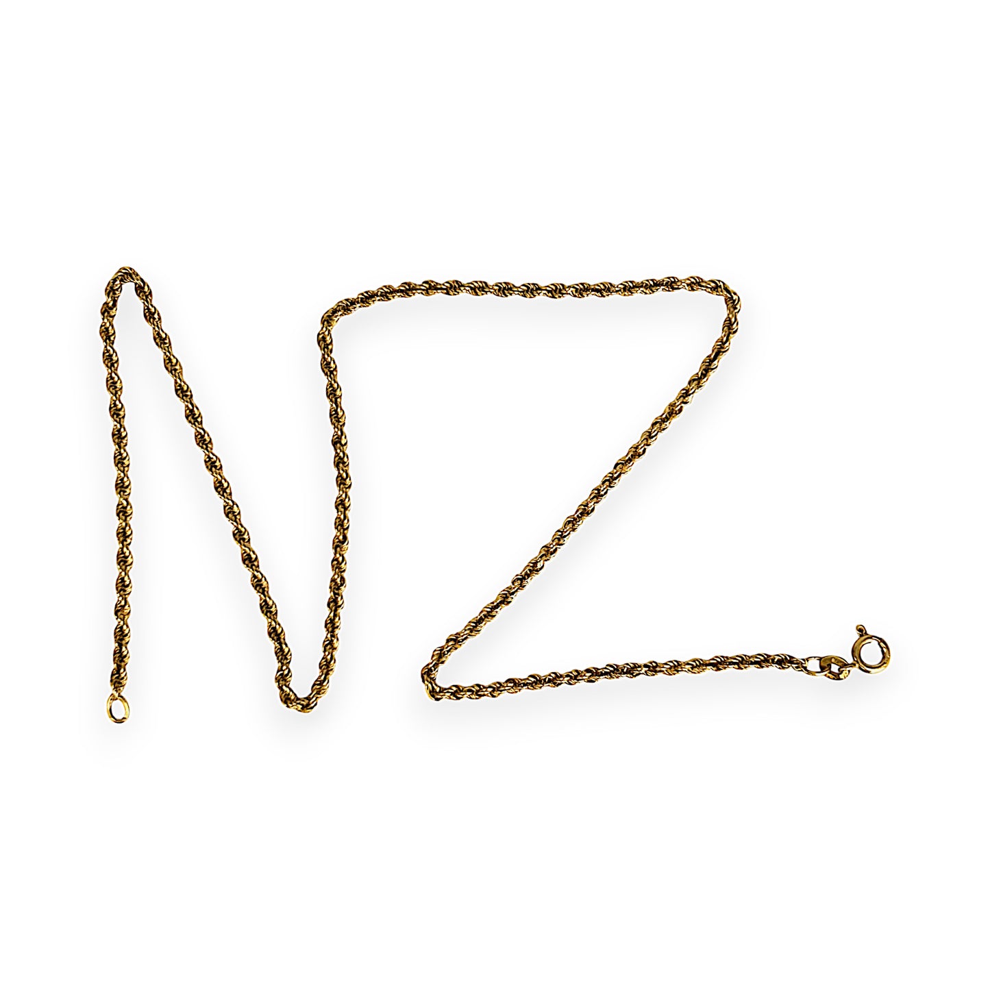 GOLD DEAL | 18ct (18K) Gold Refurbished 42cm Classic Souled Twisted Rope Chain
