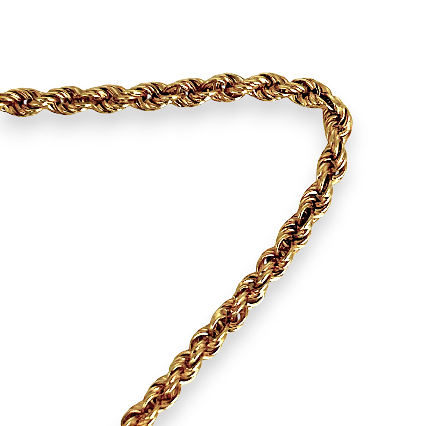 GOLD DEAL | 18ct (18K) Gold Refurbished 42cm Classic Souled Twisted Rope Chain